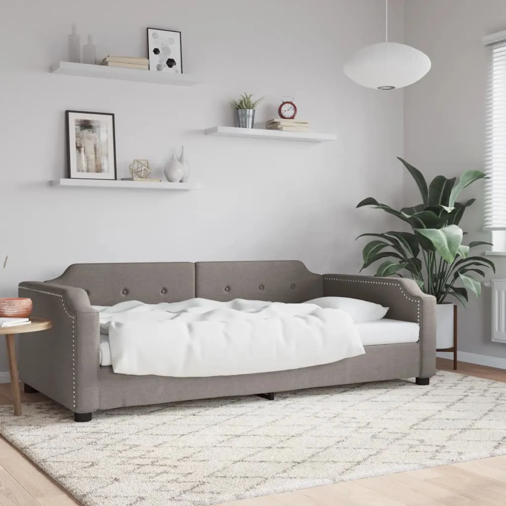 vidaXL Dnevni krevet smeđesivi 80 x 200 cm od tkanine - Venlo