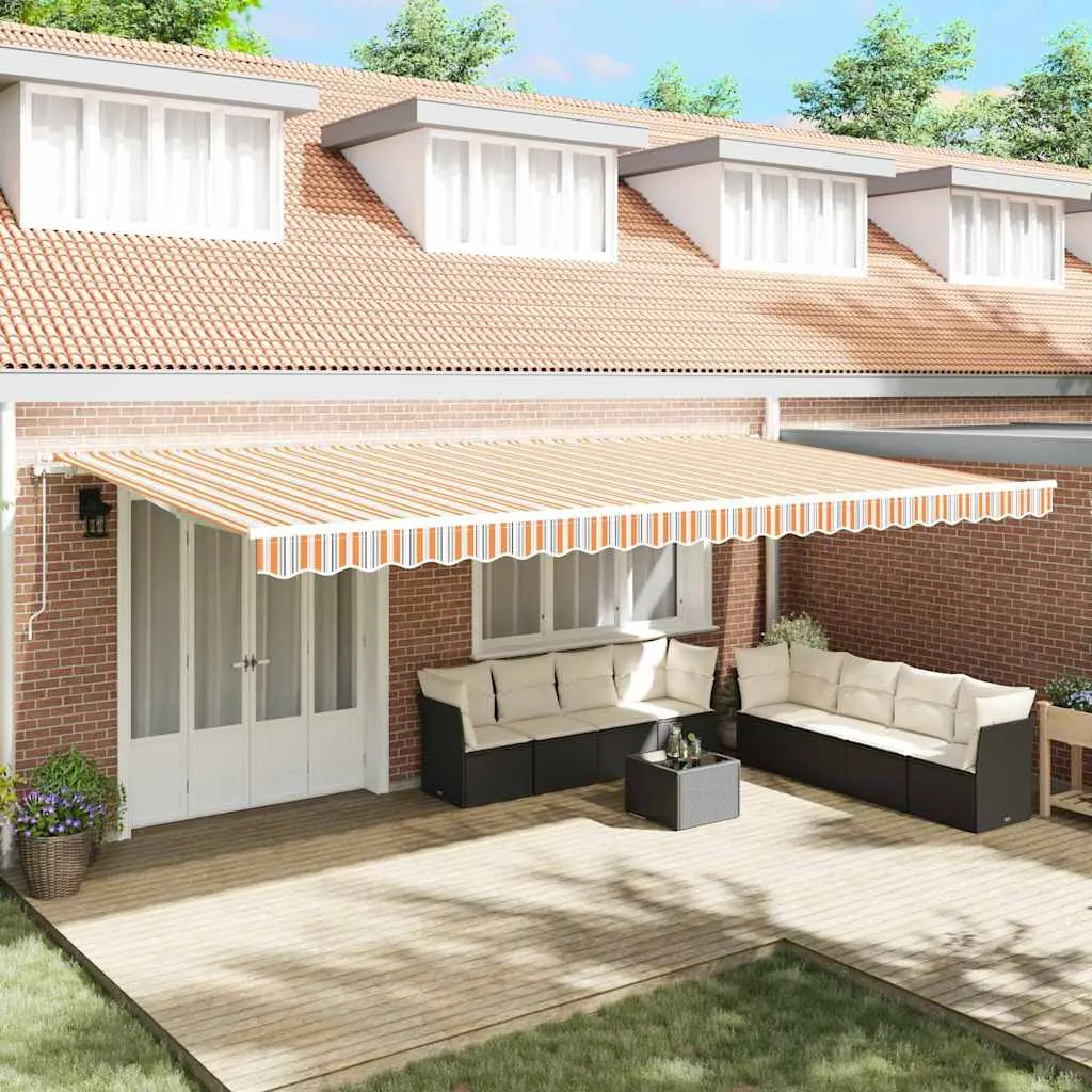 vidaXL Povlačivi tende Šareni 600 × 300 cm Tkanina i Aluminij - Venlo
