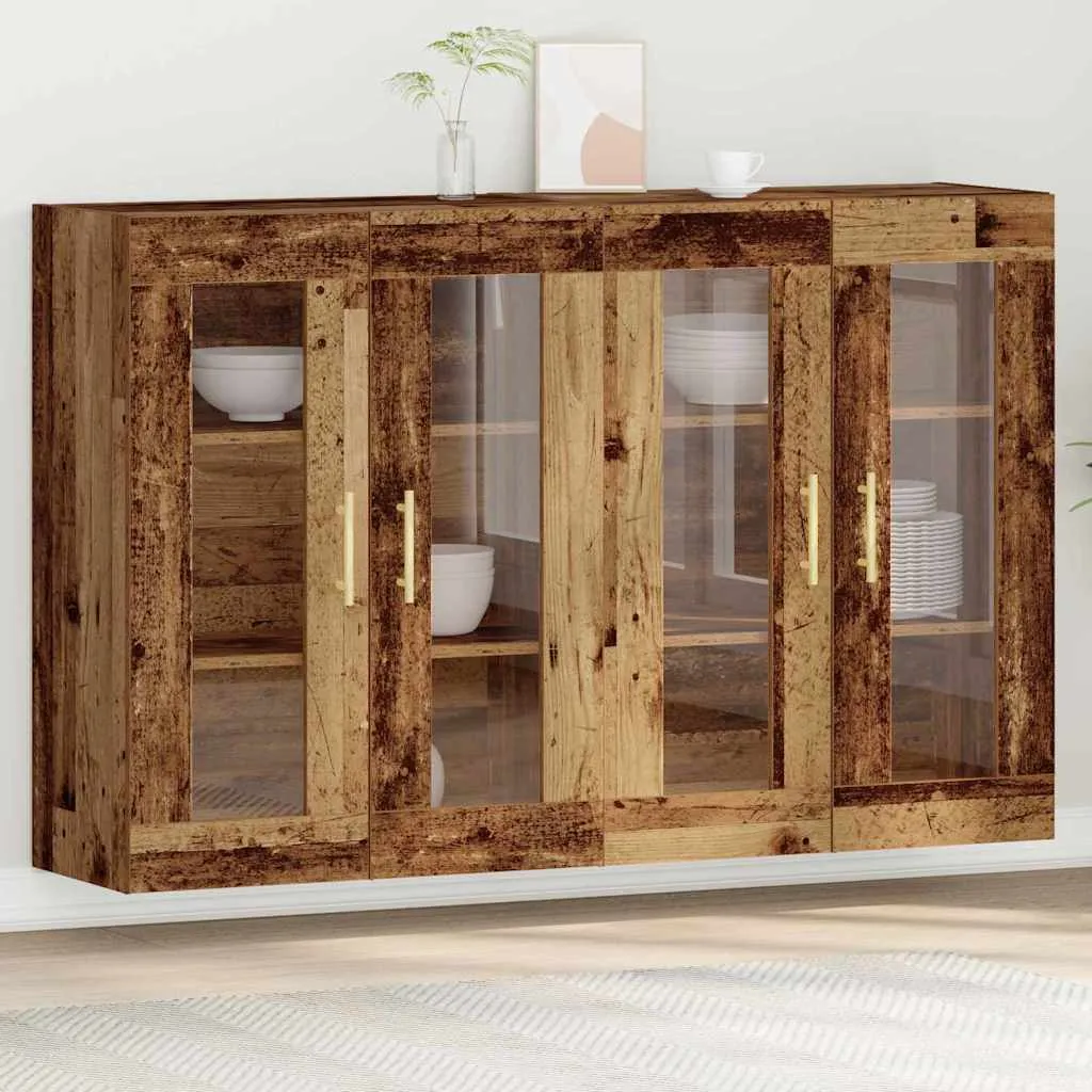 vidaXL Zidni ormari 2 kom. Staro drvo 69,5 x 34 x 90 cm - Venlo