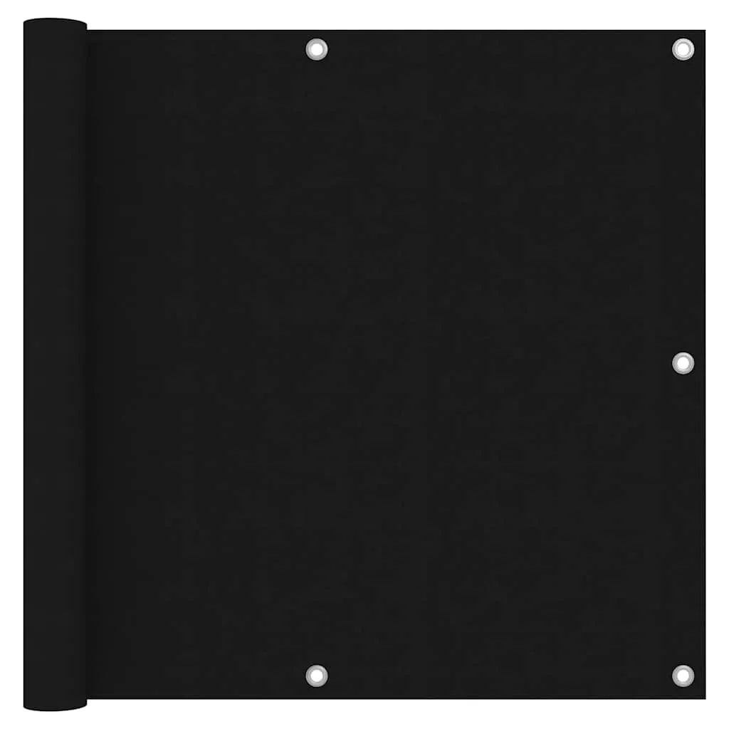 vidaXL Balkonski zastor crni 90 x 300 cm od tkanine Oxford - Venlo