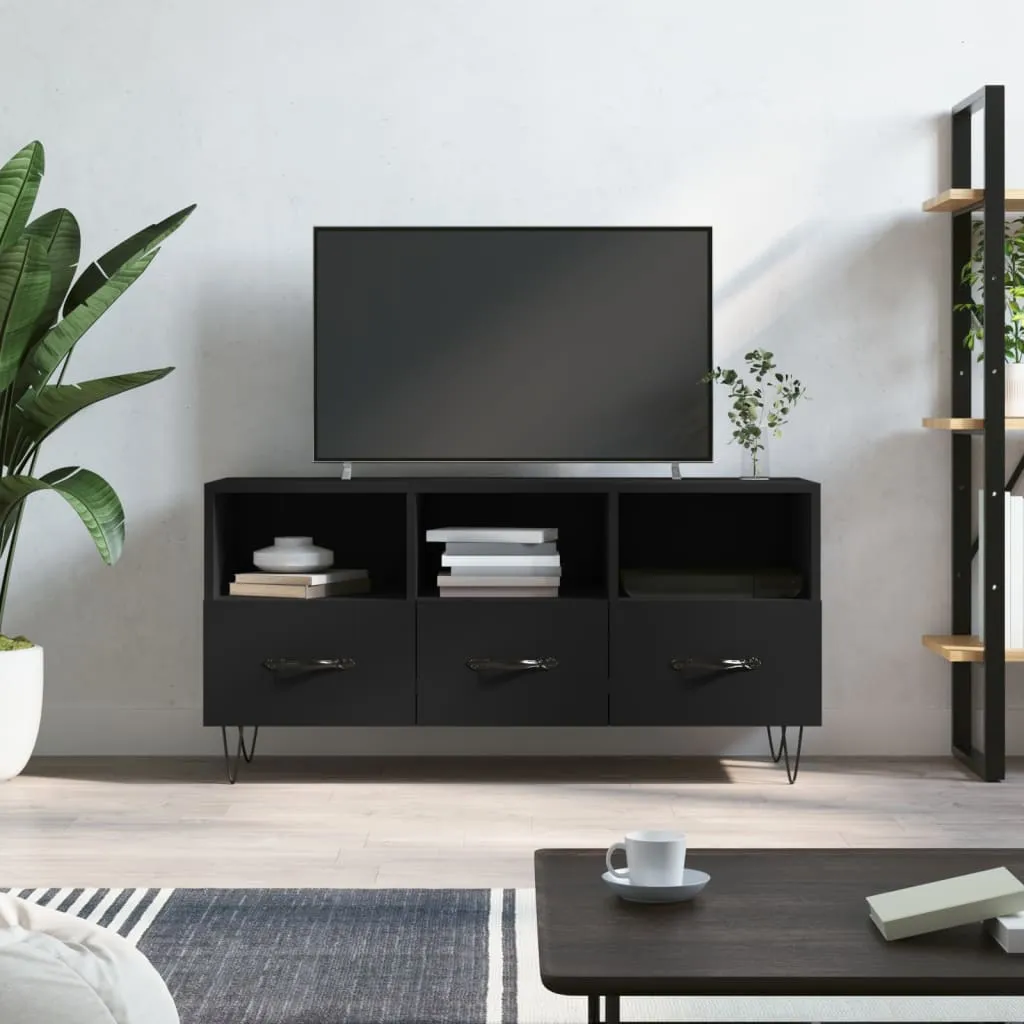 vidaXL TV ormarić crni 102 x 36 x 50 cm od konstruiranog drva - Venlo