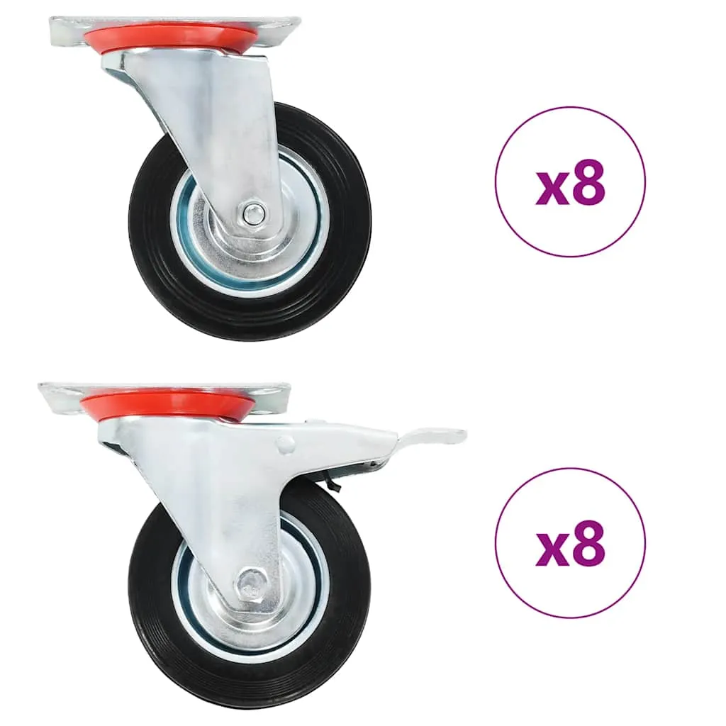 vidaxl okretni kotačići 16 kom 100 mm - slika 1