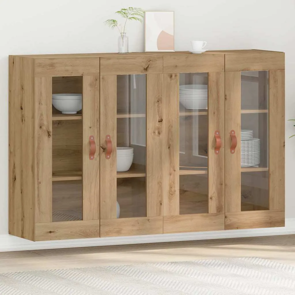 vidaXL Zidni ormari 2 kom. Umjetnički hrast 69,5 x 34 x 90 cm - Venlo