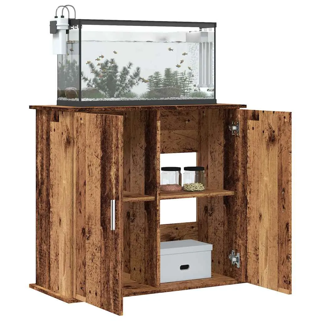 vidaxl stalak za akvarij boja drva 81x36x73 cm od konstruiranog drva - slika 1