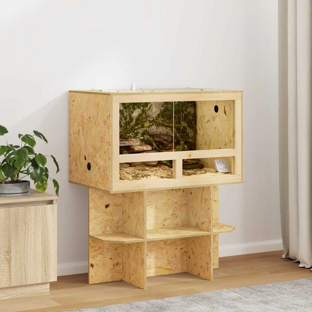 vidaxl terarij smeđa 80 x 50 x 100 cm osb - slika 1