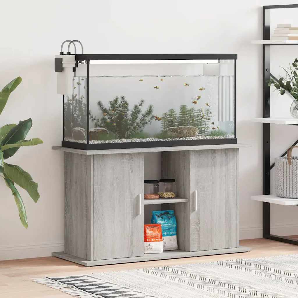vidaxl stalak za akvarij boja hrasta 101x41x58 cm konstruirano drvo - slika 1