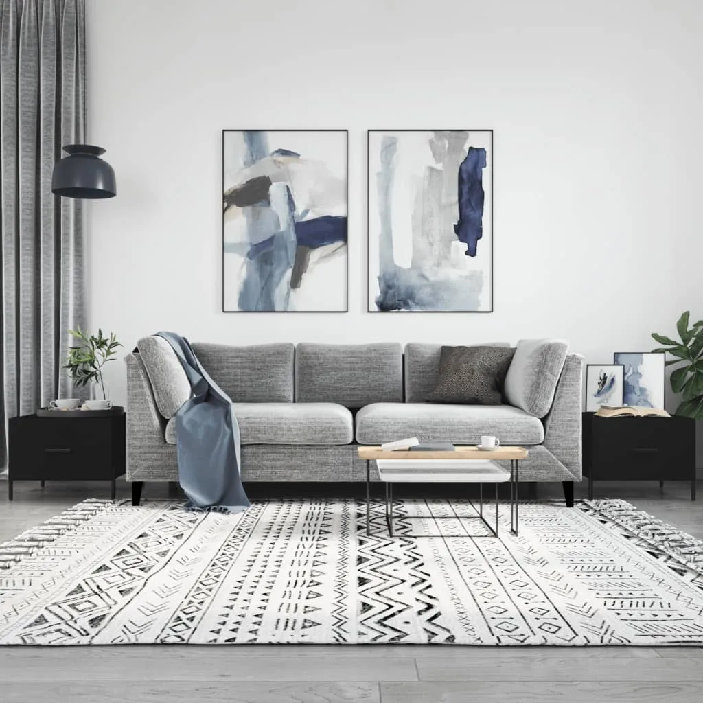 vidaXL Stolići za kavu 2 kom crni 50x50x40 cm od konstruiranog drva - Venlo