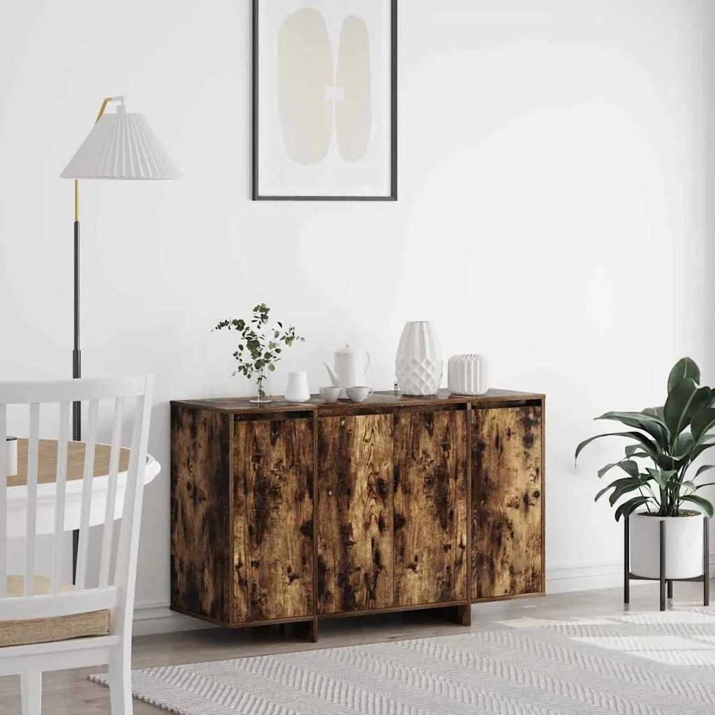 vidaXL Kreveta Dimljeni hrast 120 x 41 x 75 cm Konstruirano drvo - Venlo