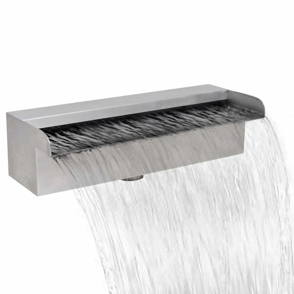 vidaXL Pravokutna vodopadna fontana za bazen od nehrđajućeg čelika 30 cm - Venlo
