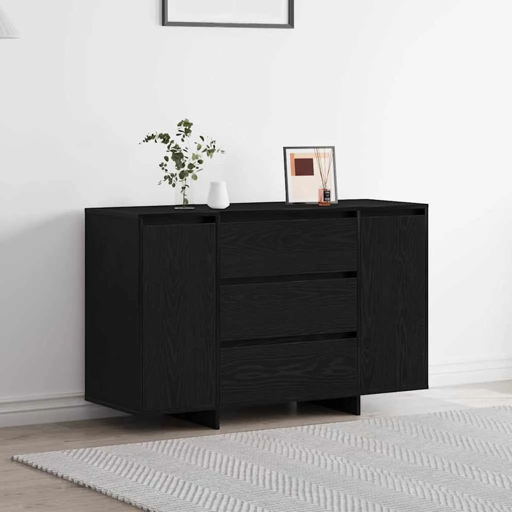 vidaXL Kreveta Crni hrast 120 x 41 x 75 cm Konstruirano drvo - Venlo