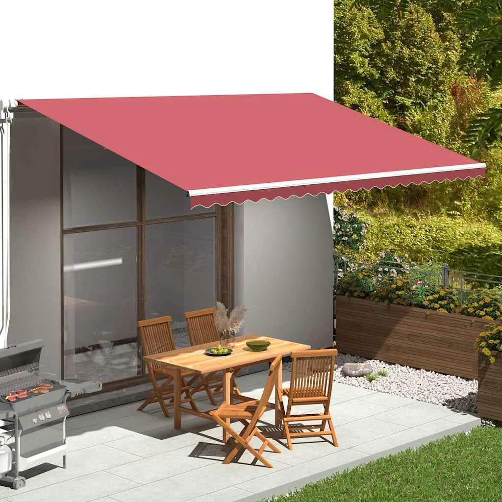 vidaXL Zamjenska tkanina za tendu bordo 500x300 cm poliester - Venlo