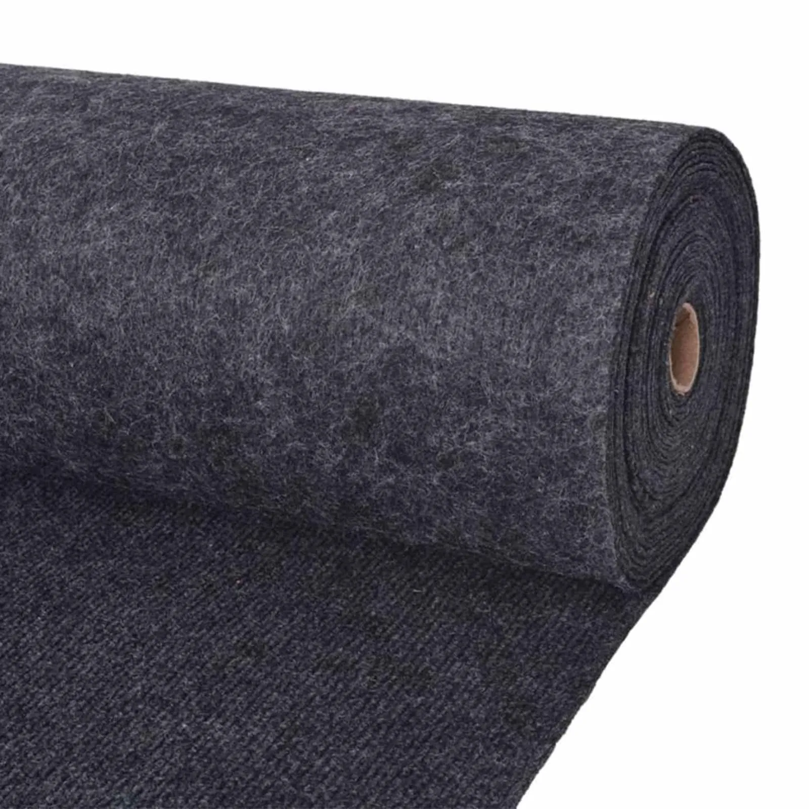 vidaXL Tepih Antracit 1,2 x 10 m Poliester - Venlo
