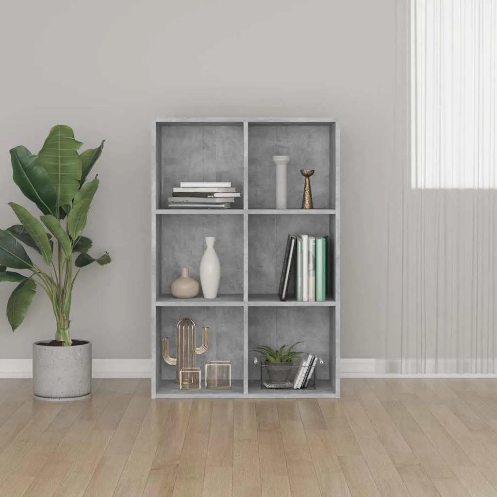 vidaXL Ormarić za knjige / komoda siva boja betona 66x30x98 cm iverica - Venlo