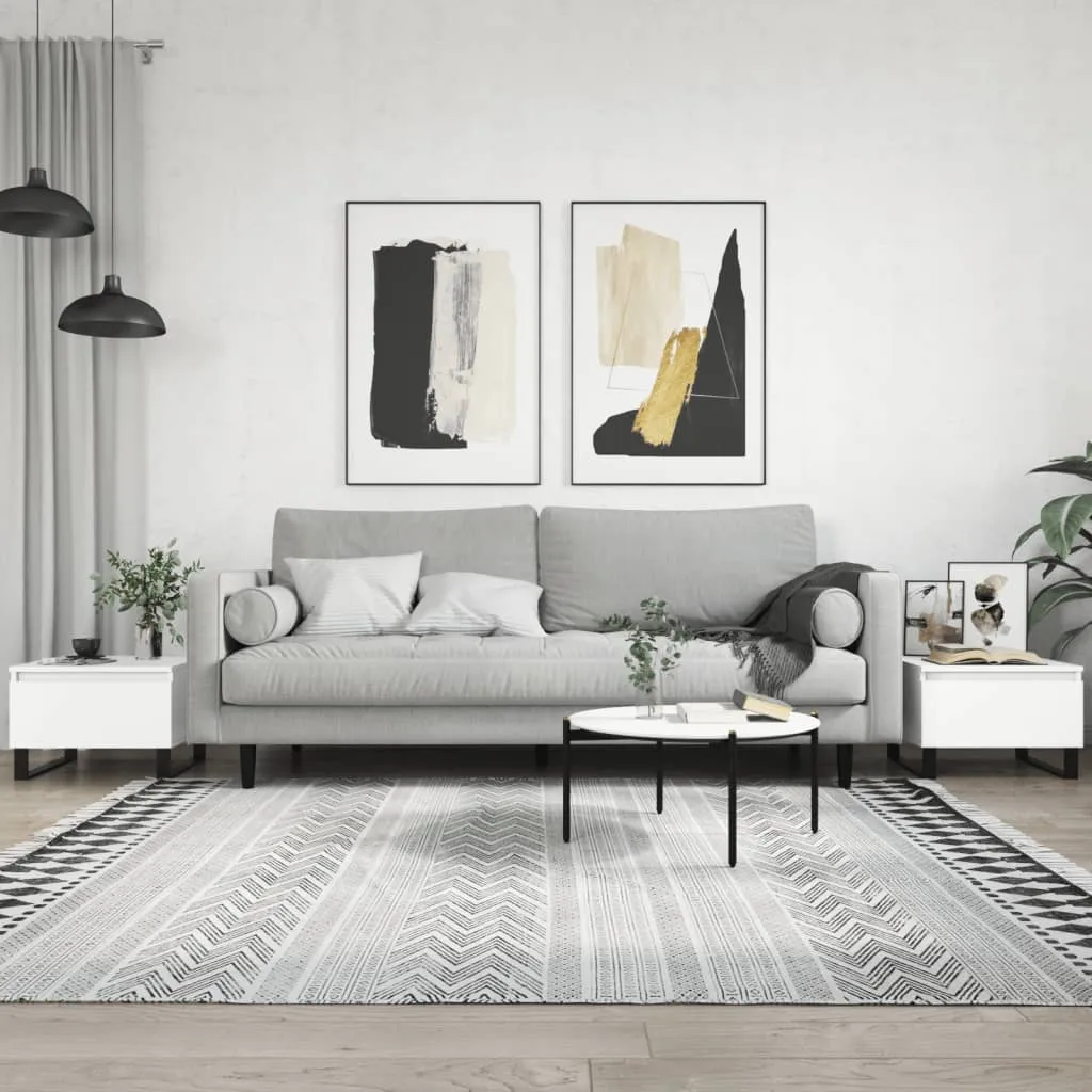 vidaXL Stolići za kavu 2 kom bijeli 50 x 46 x 35 cm konstruirano drvo - Venlo