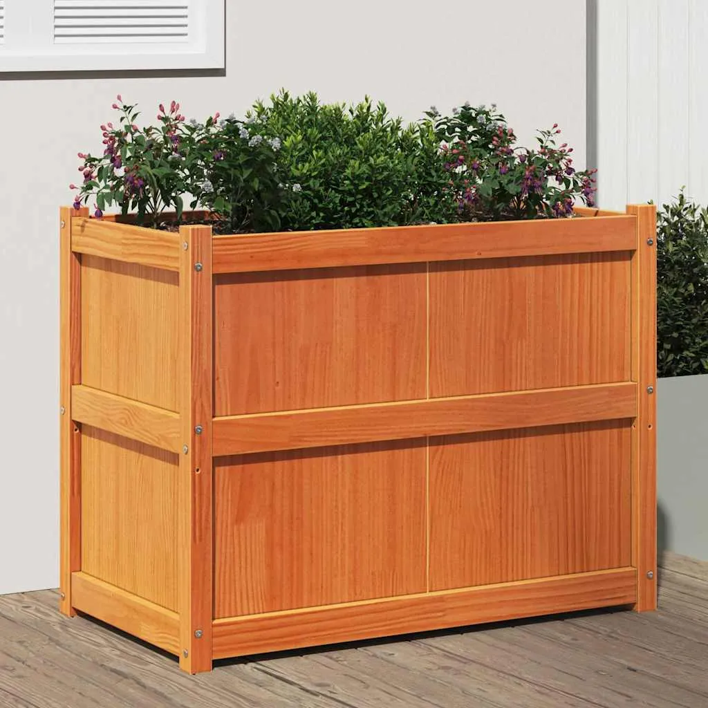 vidaXL Vrtna sadilica voštano smeđe boje 90 x 50 x 70 cm od borovine - Venlo