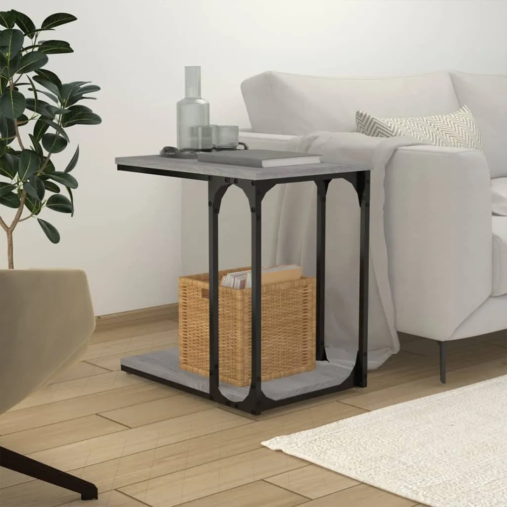 vidaXL Bočni stolić boja hrasta 50 x 35 x 52 cm od konstruiranog drva - Venlo