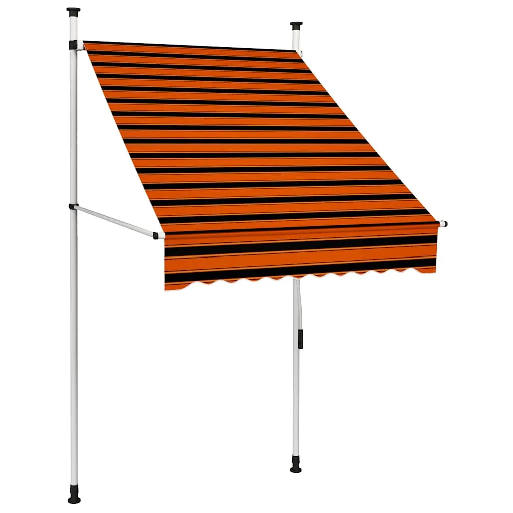 vidaXL Tenda na ručno uvlačenje 100 cm narančasto-smeđa - Venlo