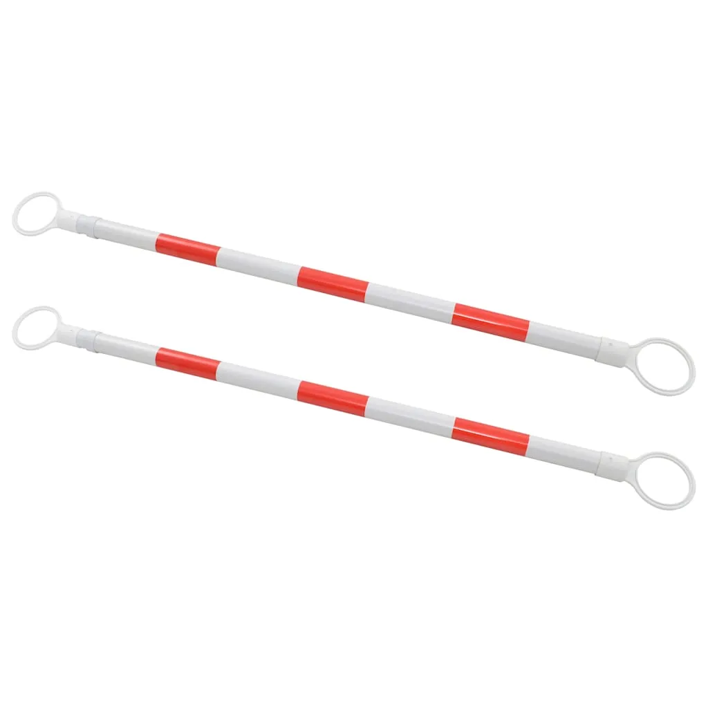 vidaXL Uvlačive prečke za prometne čunjeve 2 kom plastične 116-197 cm - Venlo