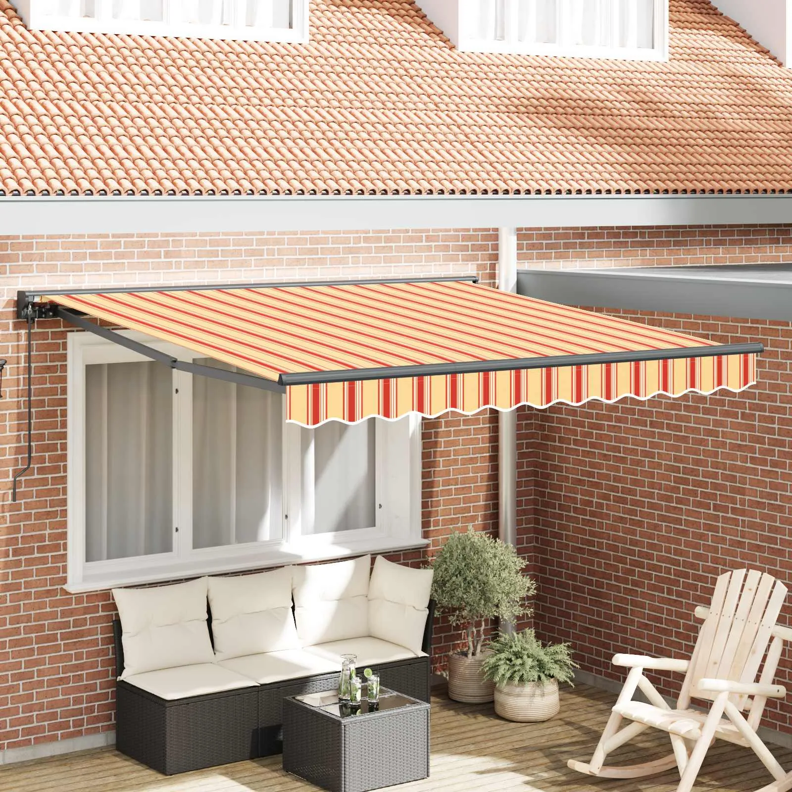 vidaXL Okvir tende Šareni 300 x 250 cm Poliester s PU premazom - Venlo