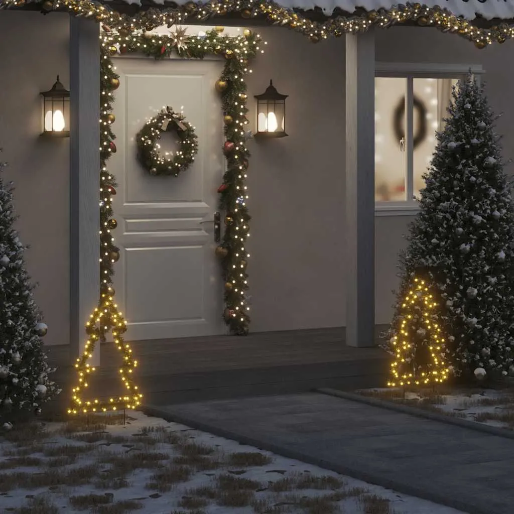 vidaxl ukrasno božićno drvce sa šiljcima 80 led 60 cm - slika 1