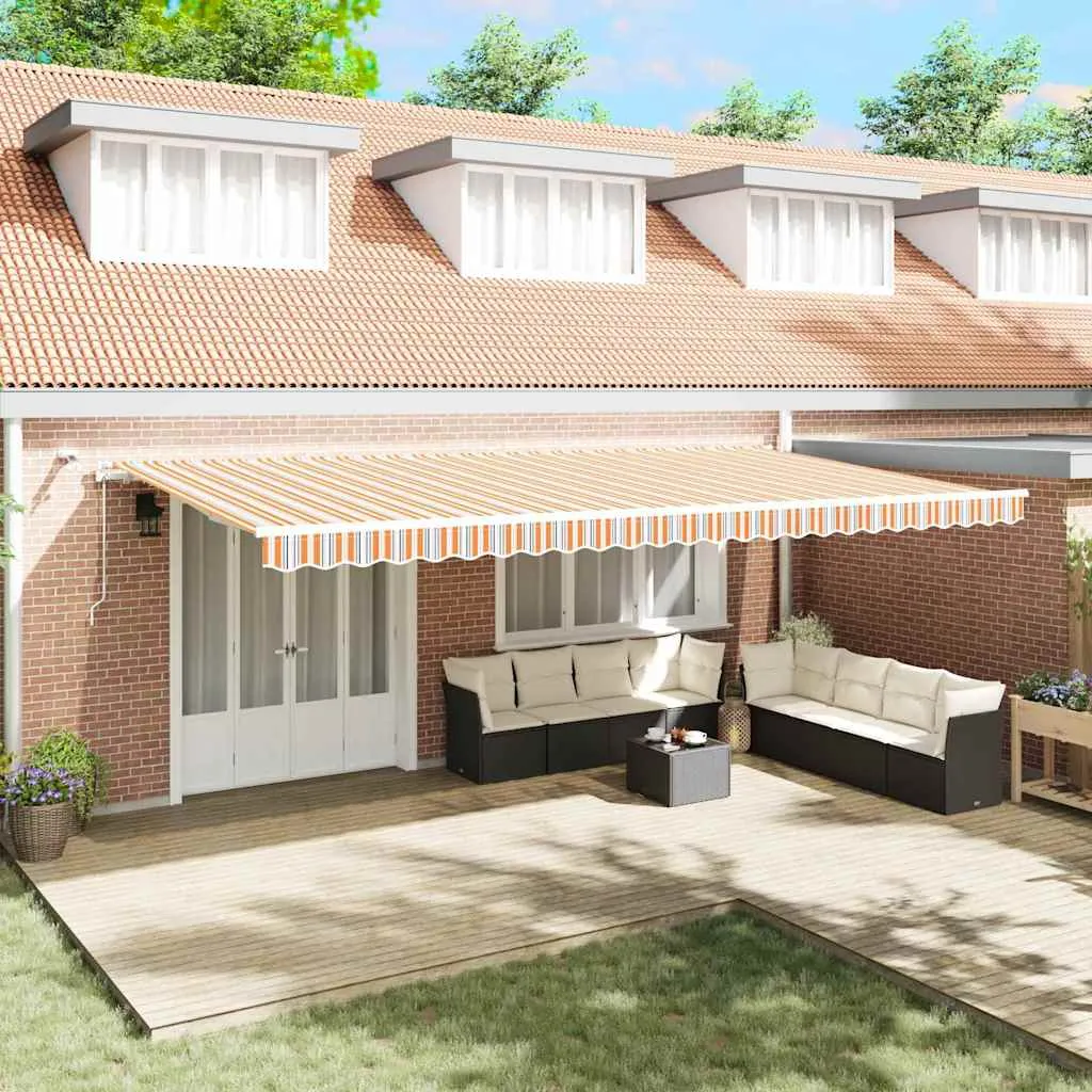 vidaXL Povlačivi tende Šareni 600 × 300 cm Poliester - Venlo