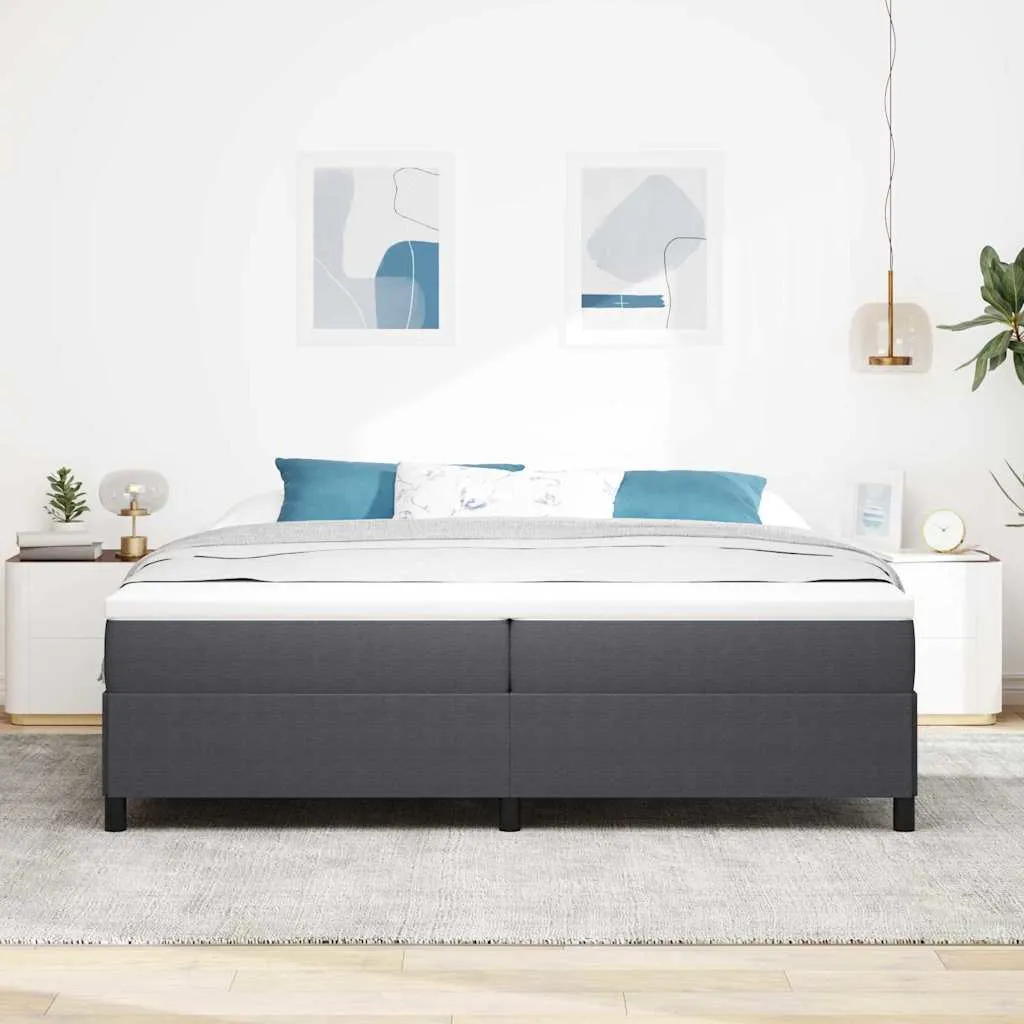 vidaXL Krevet s opruga kutije Tamnosiva 200 x 200 cm Kordura tekstil - Venlo
