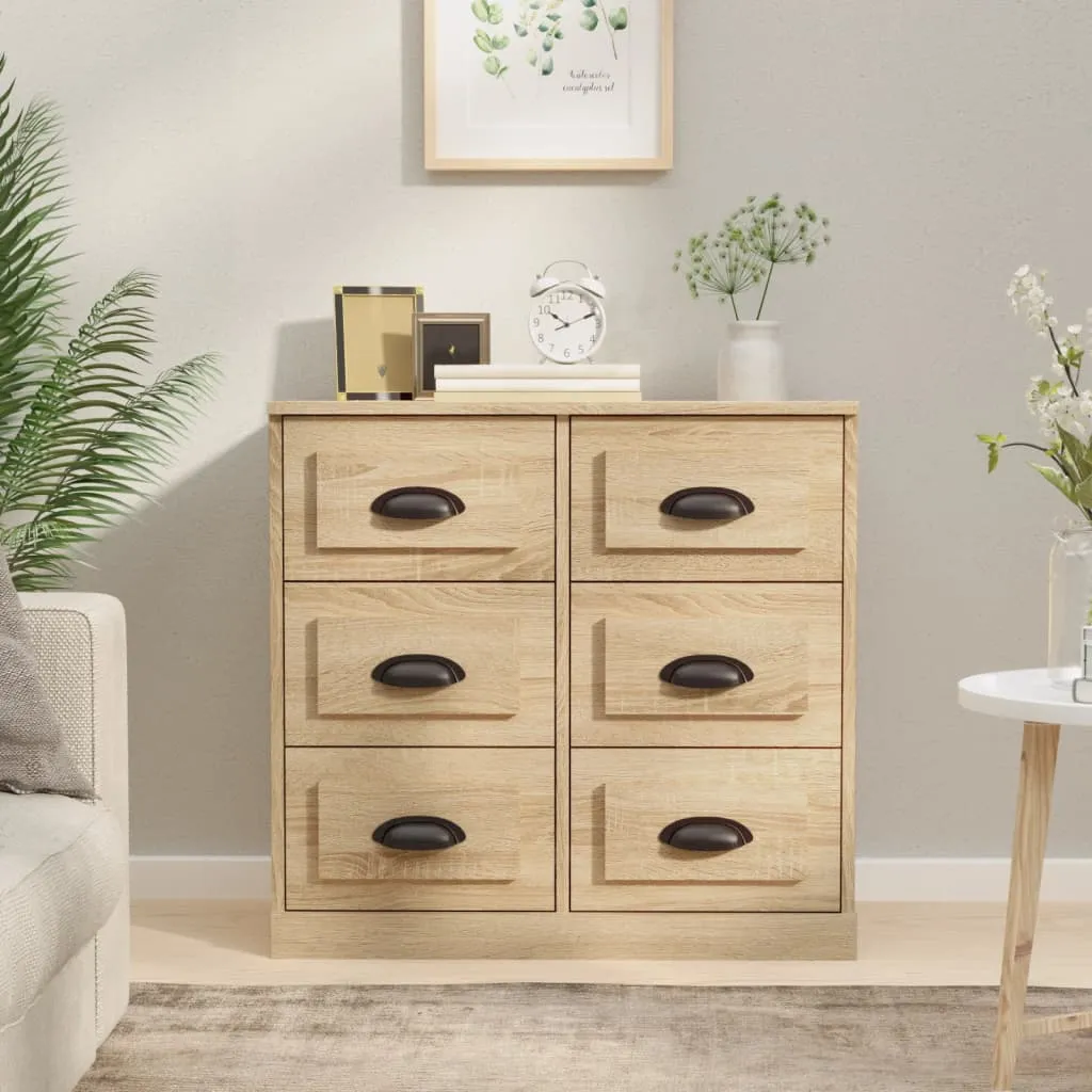 vidaXL Komoda boja hrasta sonome 70x35,5x67,5 cm konstruirano drvo - Venlo