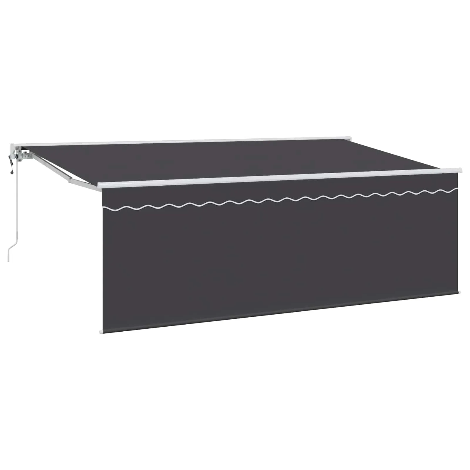 vidaXL Povlačivi tende Antracit 400 x 200 cm Poliester i aluminij - Venlo