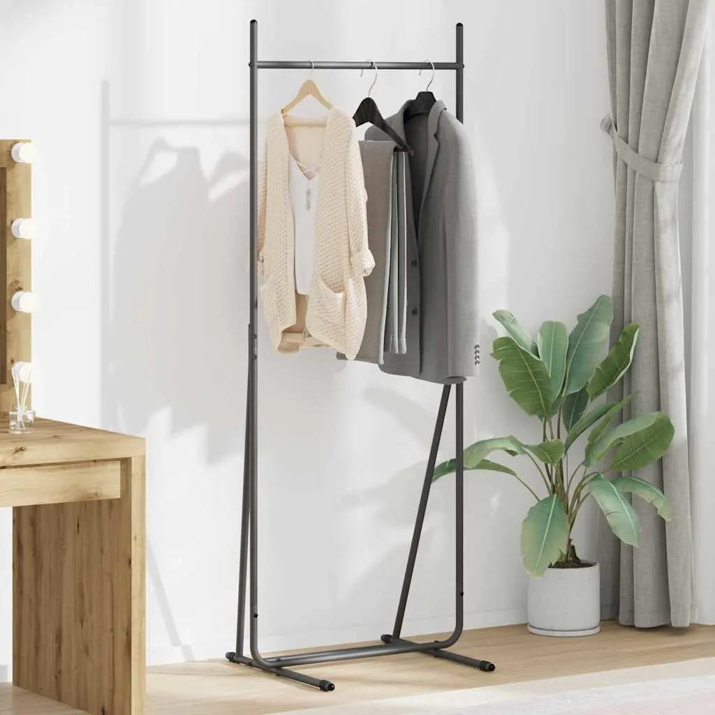 vidaXL Stalak za odjeću Crna 62 x 48 x 158 cm Čelik - Venlo