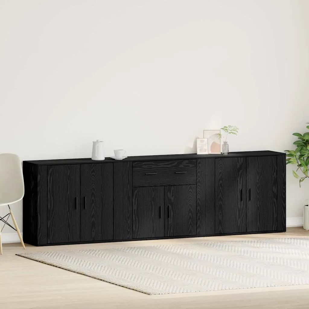 vidaXL Kreveta Crni hrast 240 x 33 x 70 cm Konstruirano drvo - Venlo