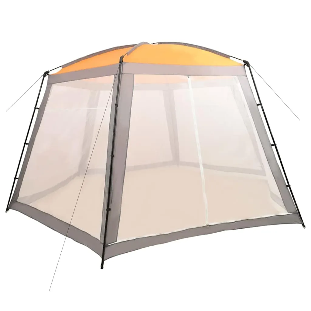 vidaXL Šator za bazen od tkanine 590 x 520 x 250 cm sivi - Venlo