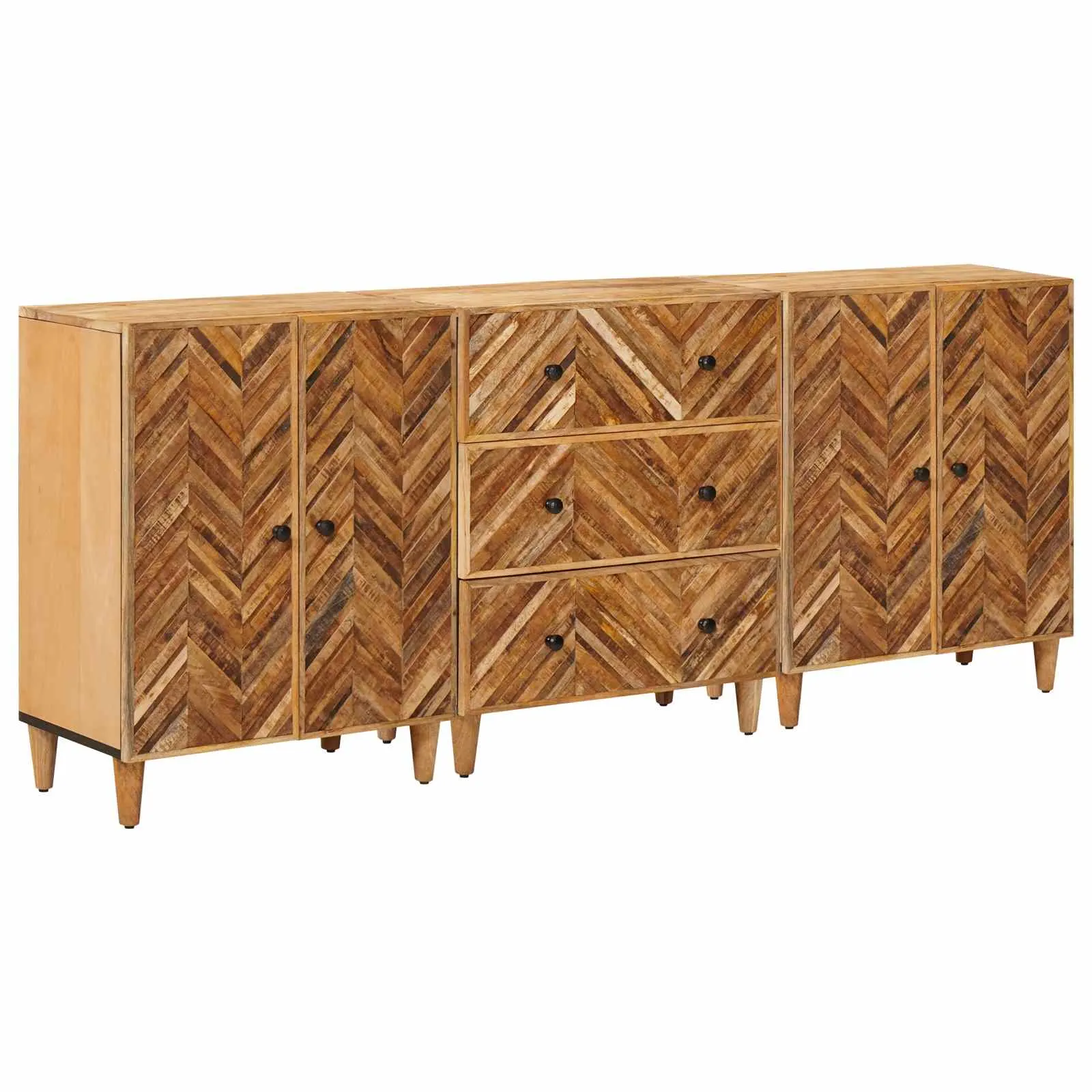 vidaXL Ormari za skladištenje 3 kom. 60 x 33,5 x 75 cm Smeđa - Venlo