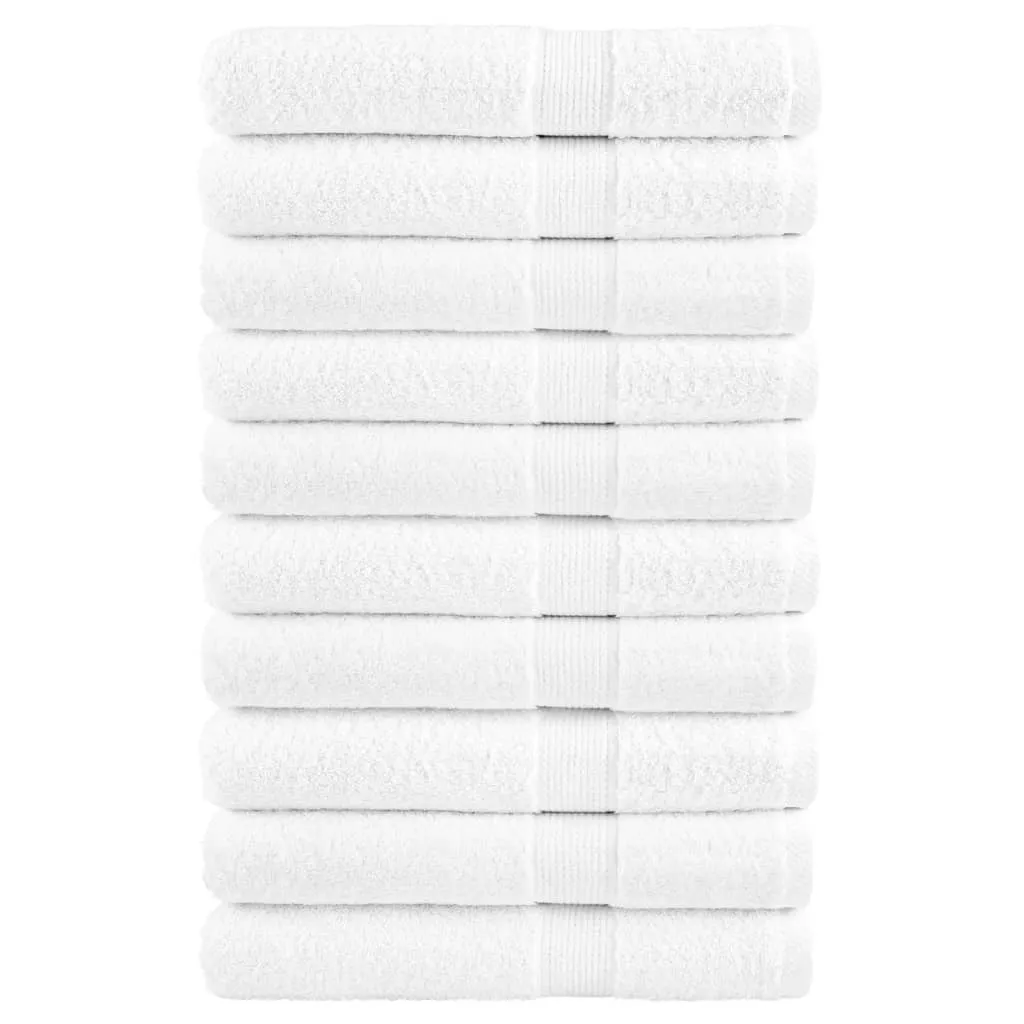 vidaxl ručnici za saunu solund 10 kom bijeli 80 x 200 cm 600 gsm - slika 1