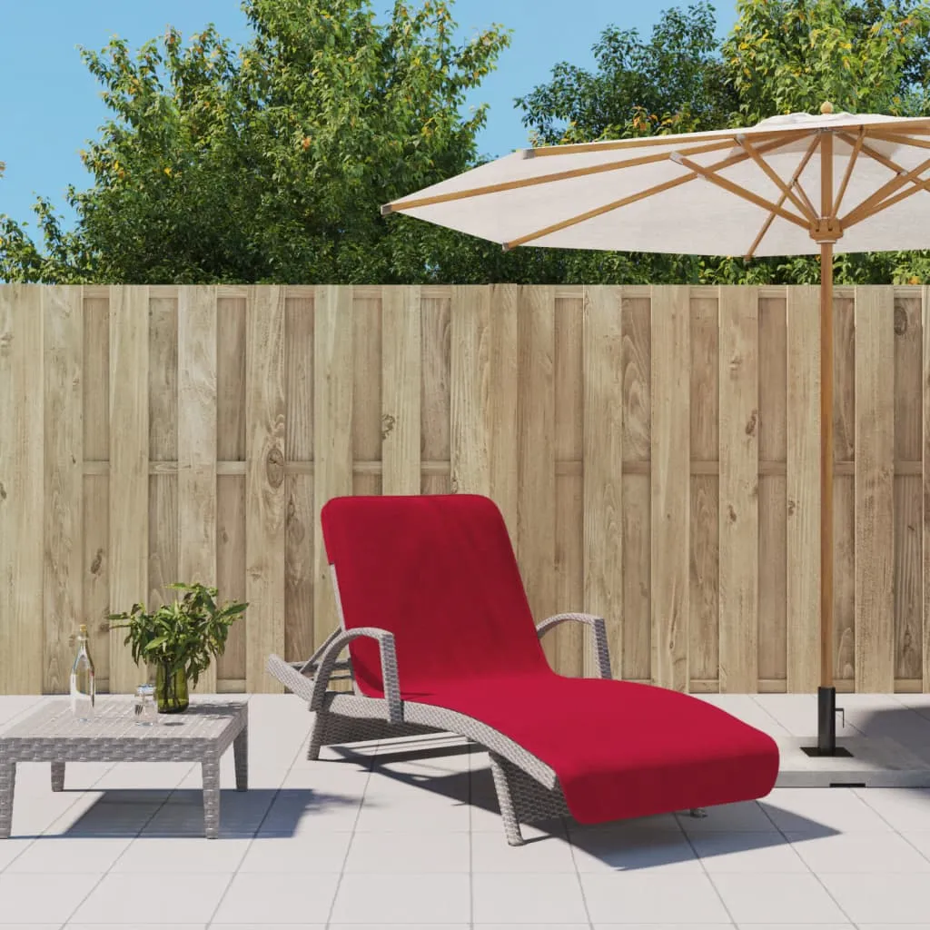 vidaXL Ručnici za plažu 2 kom bordo 75 x 200 cm od tkanine 400 GSM - Venlo