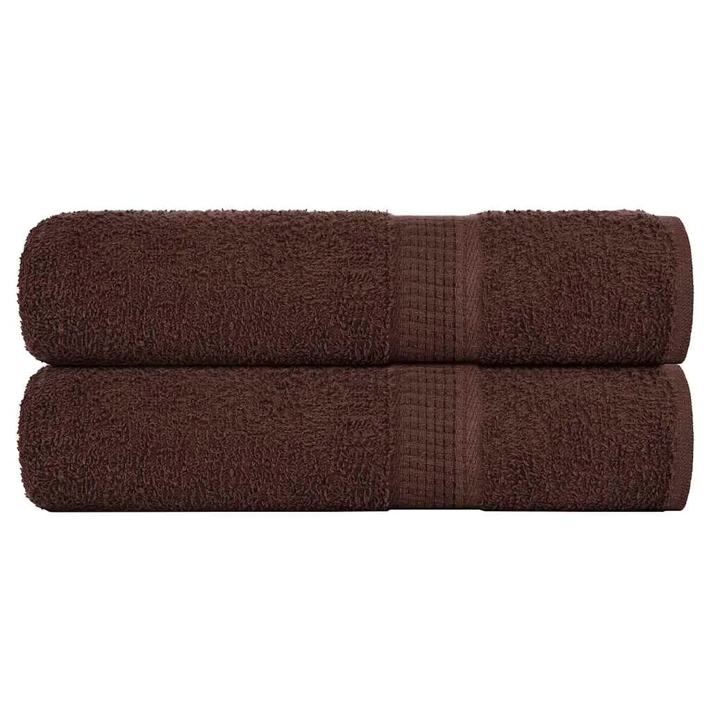 vidaxl ručnici za ruke frogn 2 kom. smeđi 50x100 cm 360 g/m² - slika 1