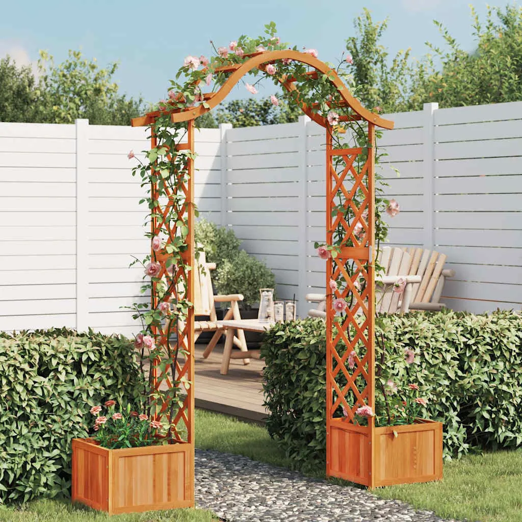 vidaXL Vrtna pergola sa sadilicom od masivne jelovine - Venlo