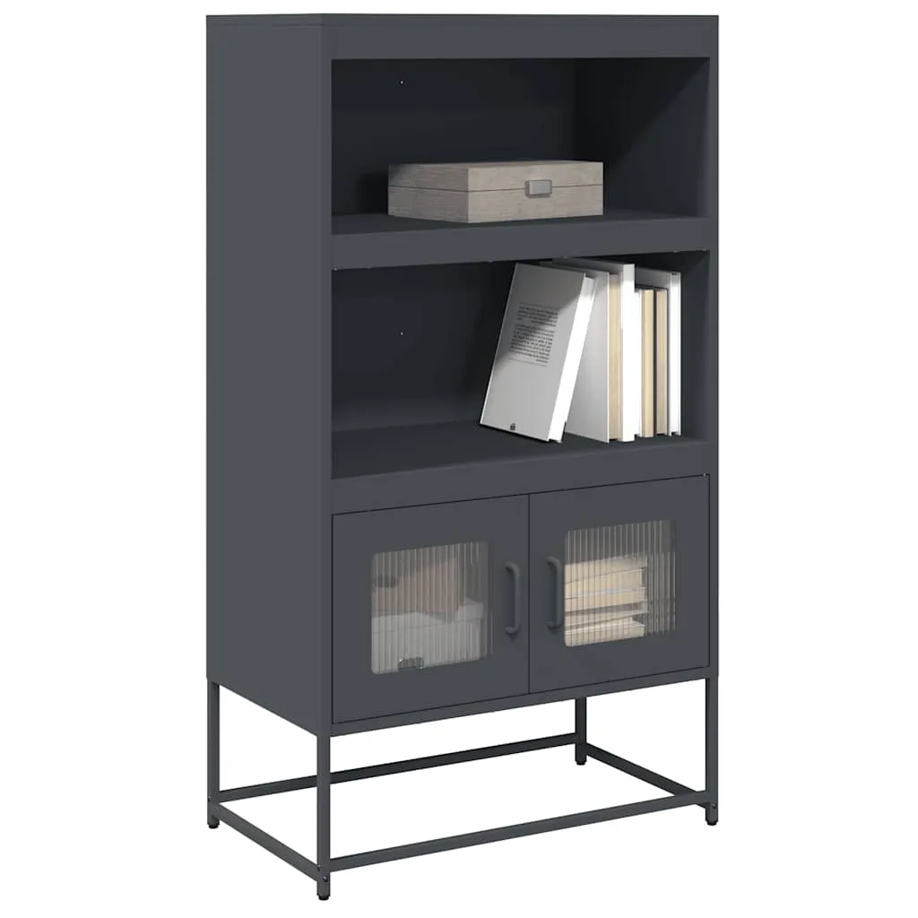 vidaxl visoka ploča antracit 68x39x123 cm čelik - slika 1