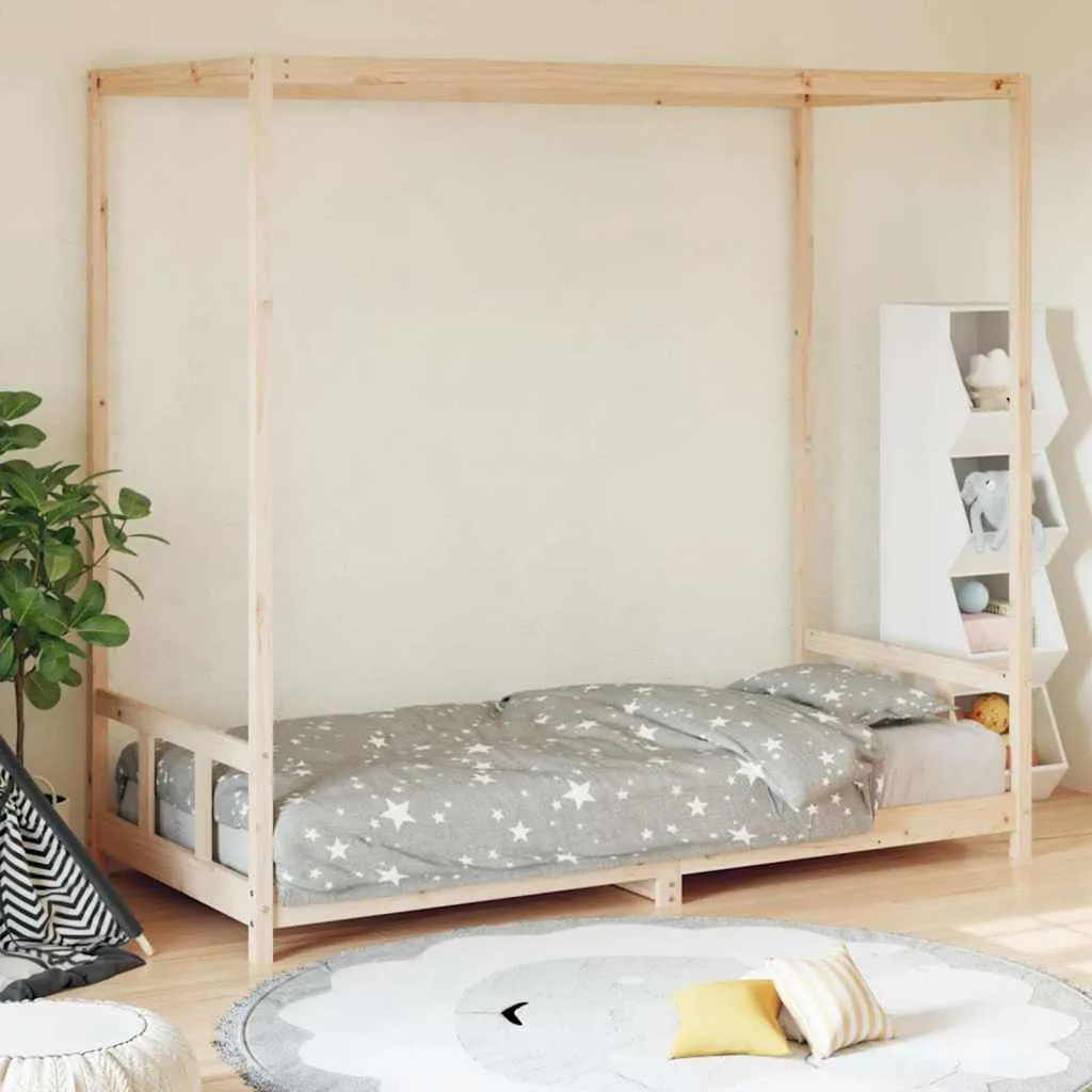 vidaXL Okvir za dječji krevet 90 x 190 cm od masivne borovine - Venlo