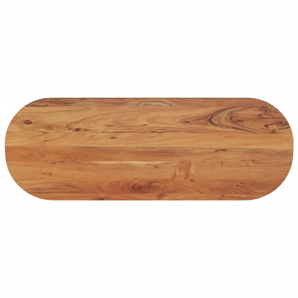 vidaXL Stolna ploča 110x40x2,5 cm ovalna od masivnog drva bagrema - Venlo