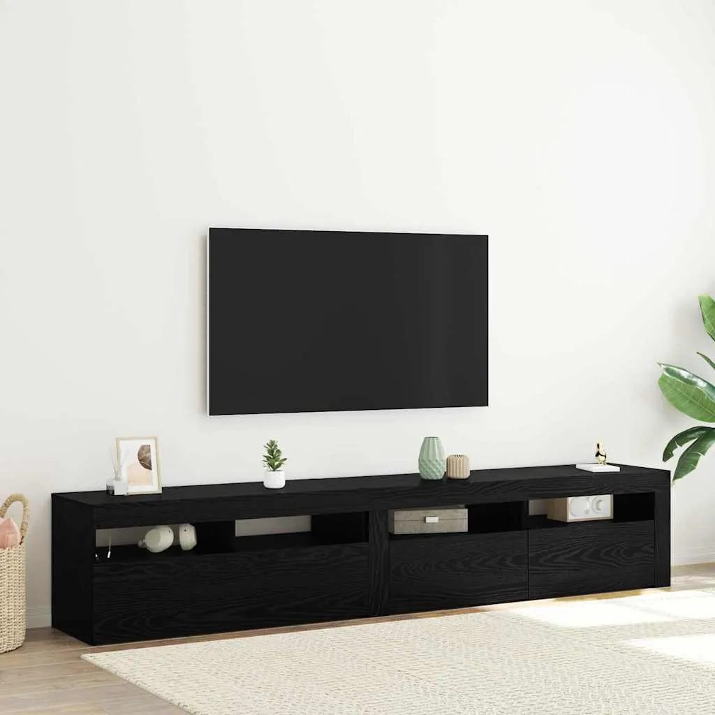vidaXL TV ormar 2 kom. Crni hrast Konstruirano drvo - Venlo