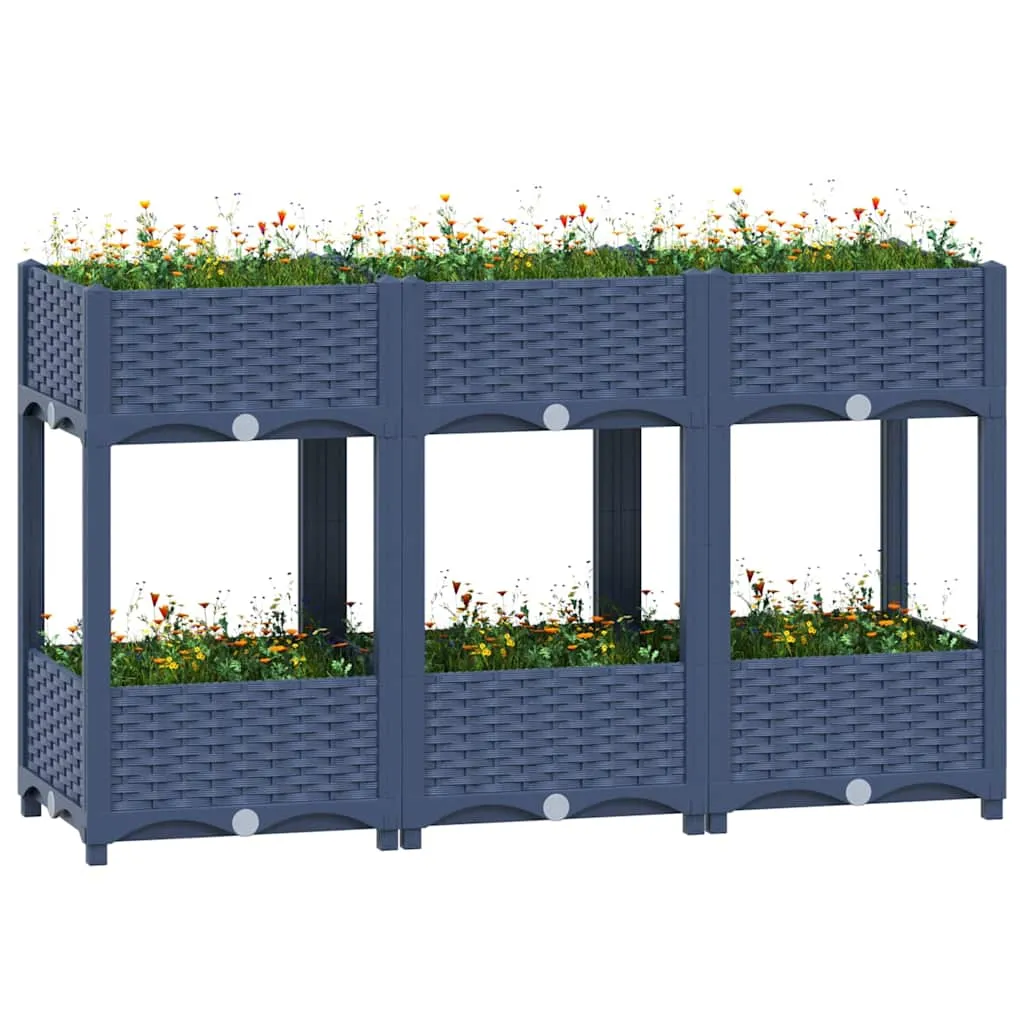 vidaXL Povišena gredica 120x40x71 cm od polipropilena - Venlo