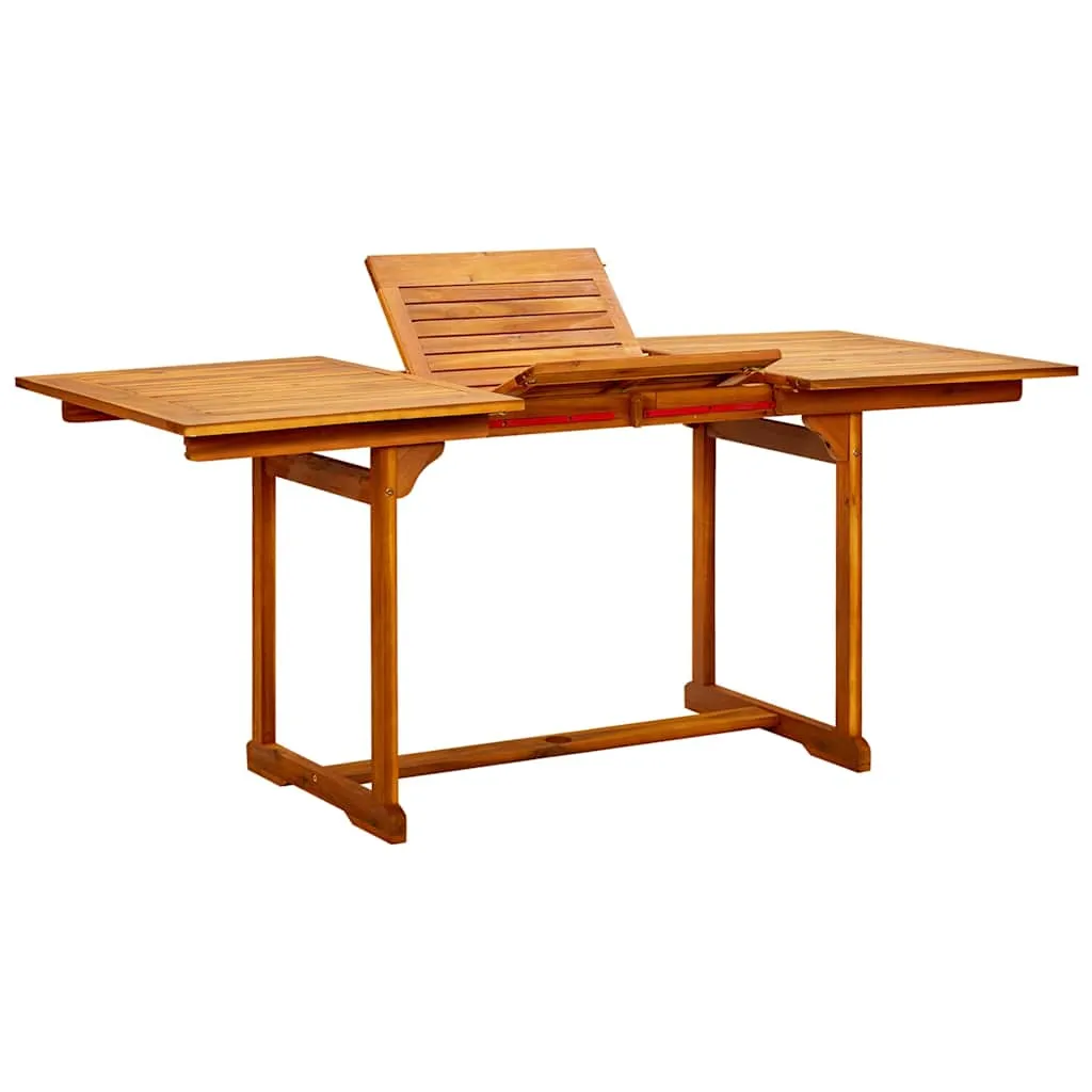 vidaXL Vrtni blagovaonski stol (120-170) x 80 x 75 cm od drva bagrema - Venlo