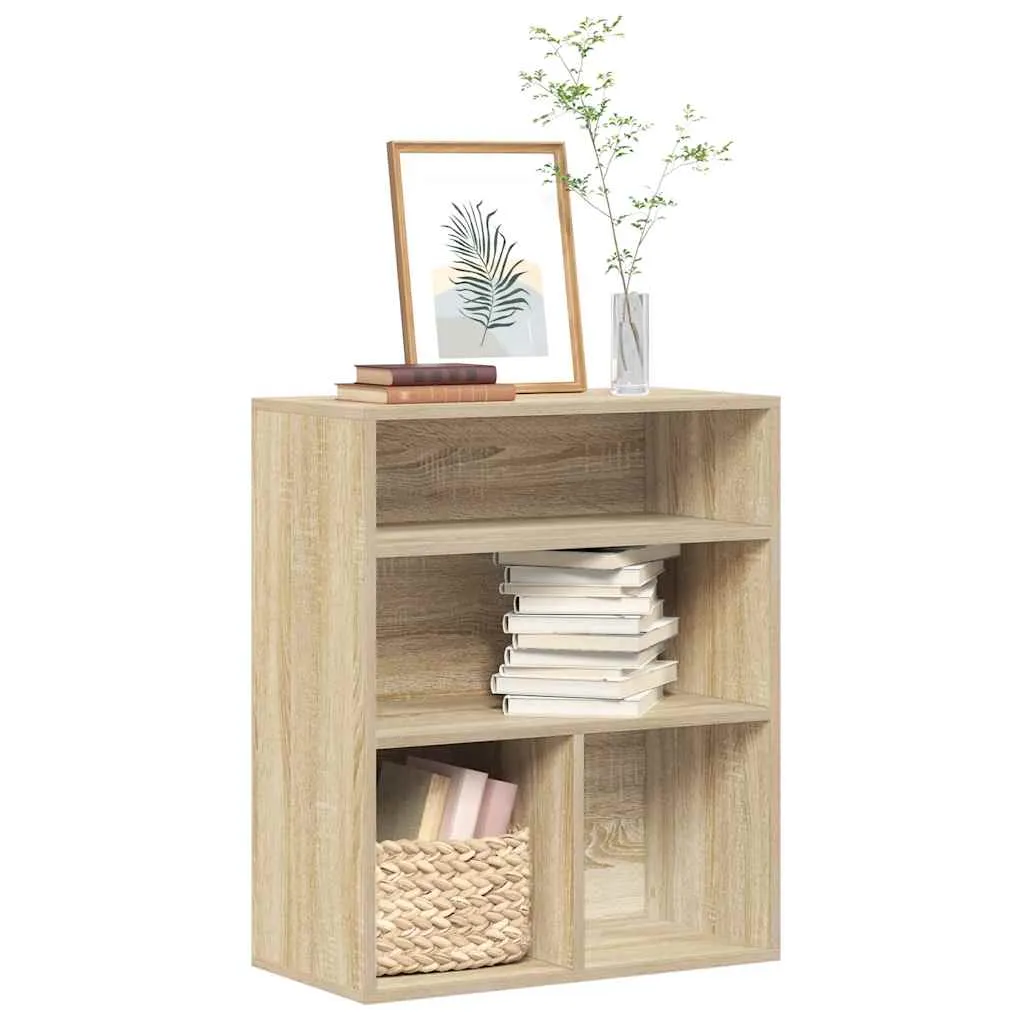 vidaxl ormarić za knjige boja hrasta 60x30x71,5 cm konstruirano drvo - slika 1