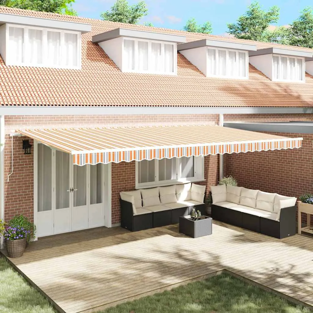vidaXL Povlačivi tende Šareni 600 × 300 cm Poliester i aluminij - Venlo