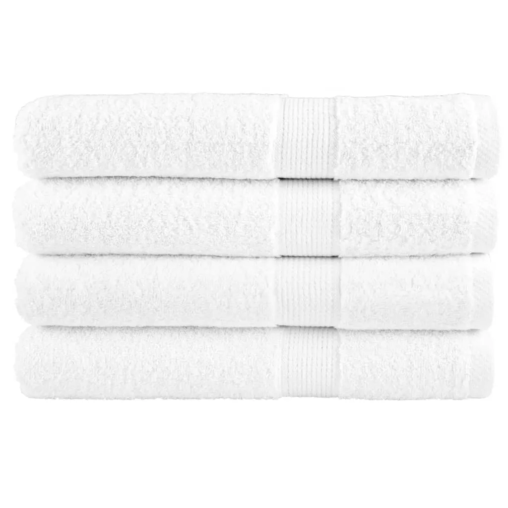 vidaxl ručnici solund 4 kom bijeli 100 x 200 cm 600 gsm - slika 1