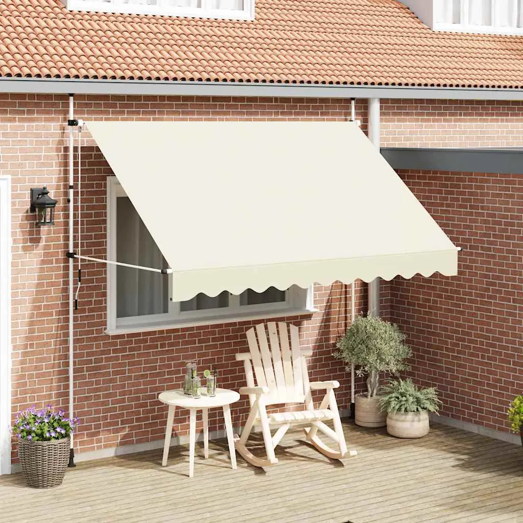 vidaXL Tenda na ručno uvlačenje 300 cm krem - Venlo