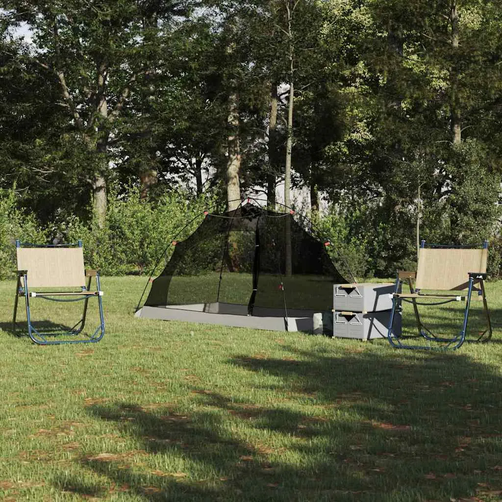 vidaxl šator s krovom s pohranom siva i crna 236 x 108 x 120 cm - slika 1
