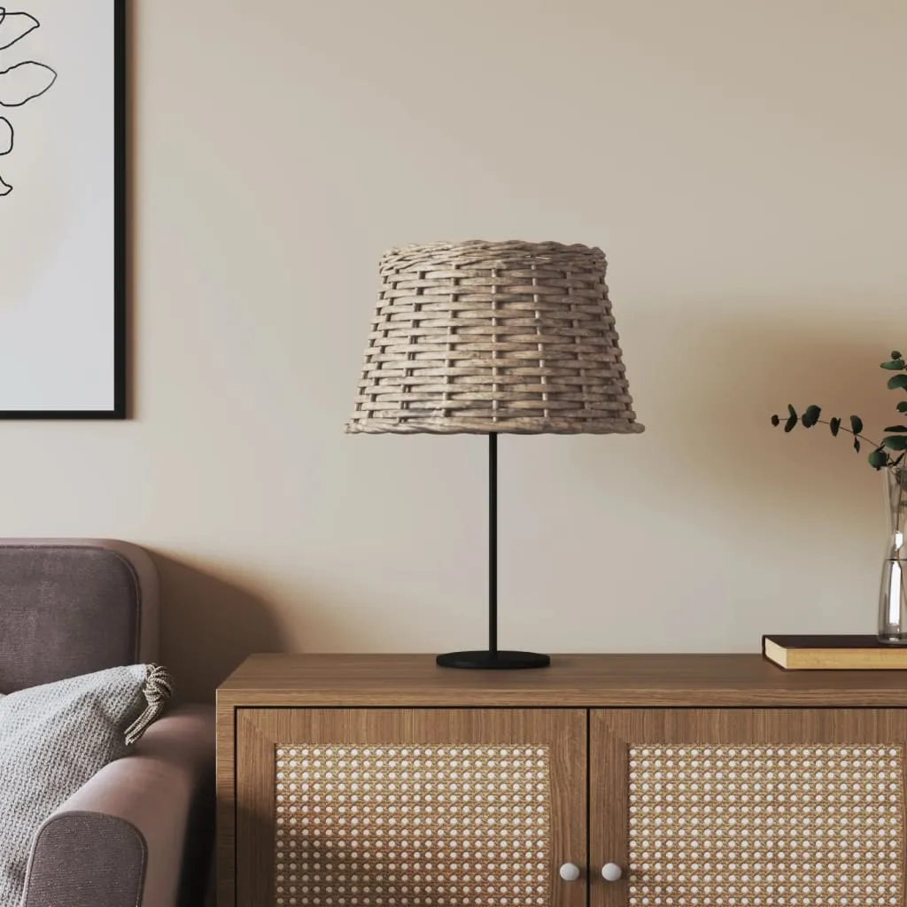 vidaXL Sjenilo za svjetiljku smeđe Ø 38 x 23 cm od pruća - Venlo
