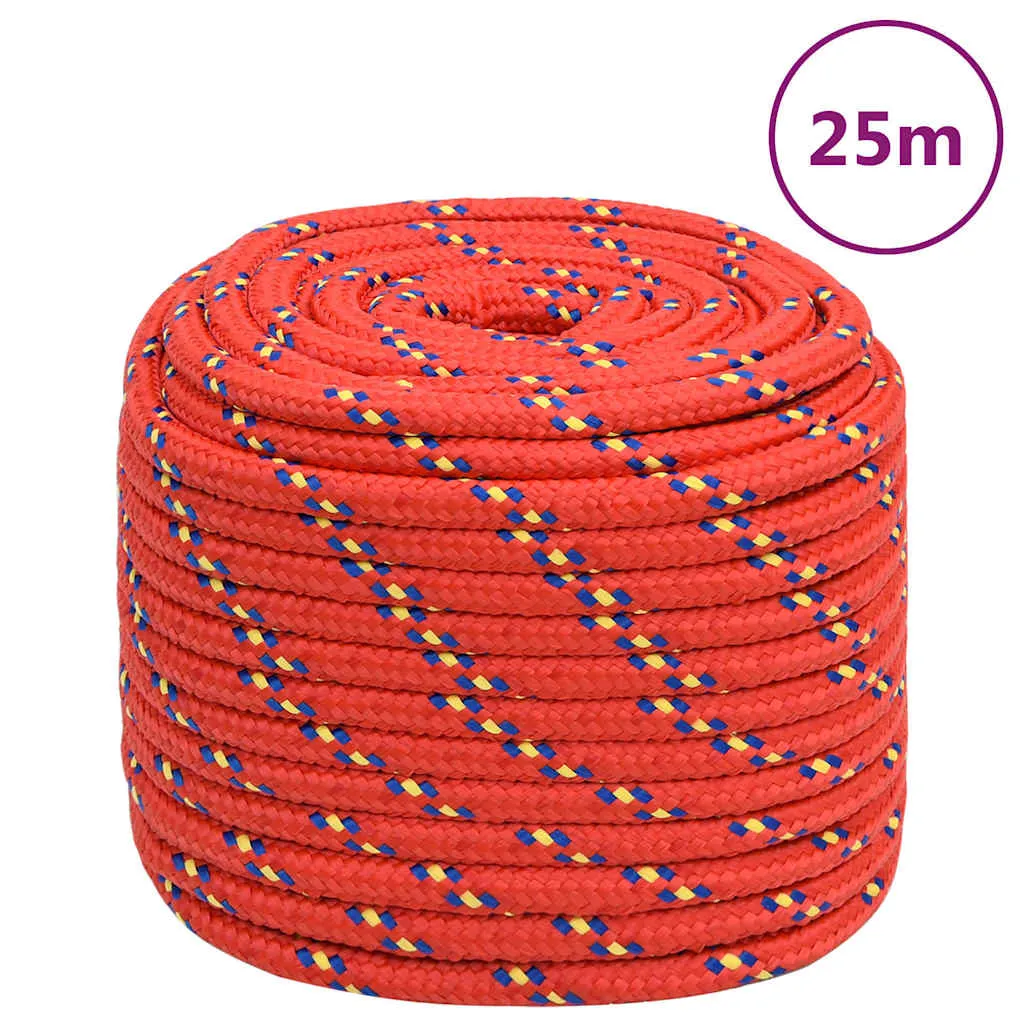vidaxl brodski konop crveni 16 mm 25 m od polipropilena - slika 1