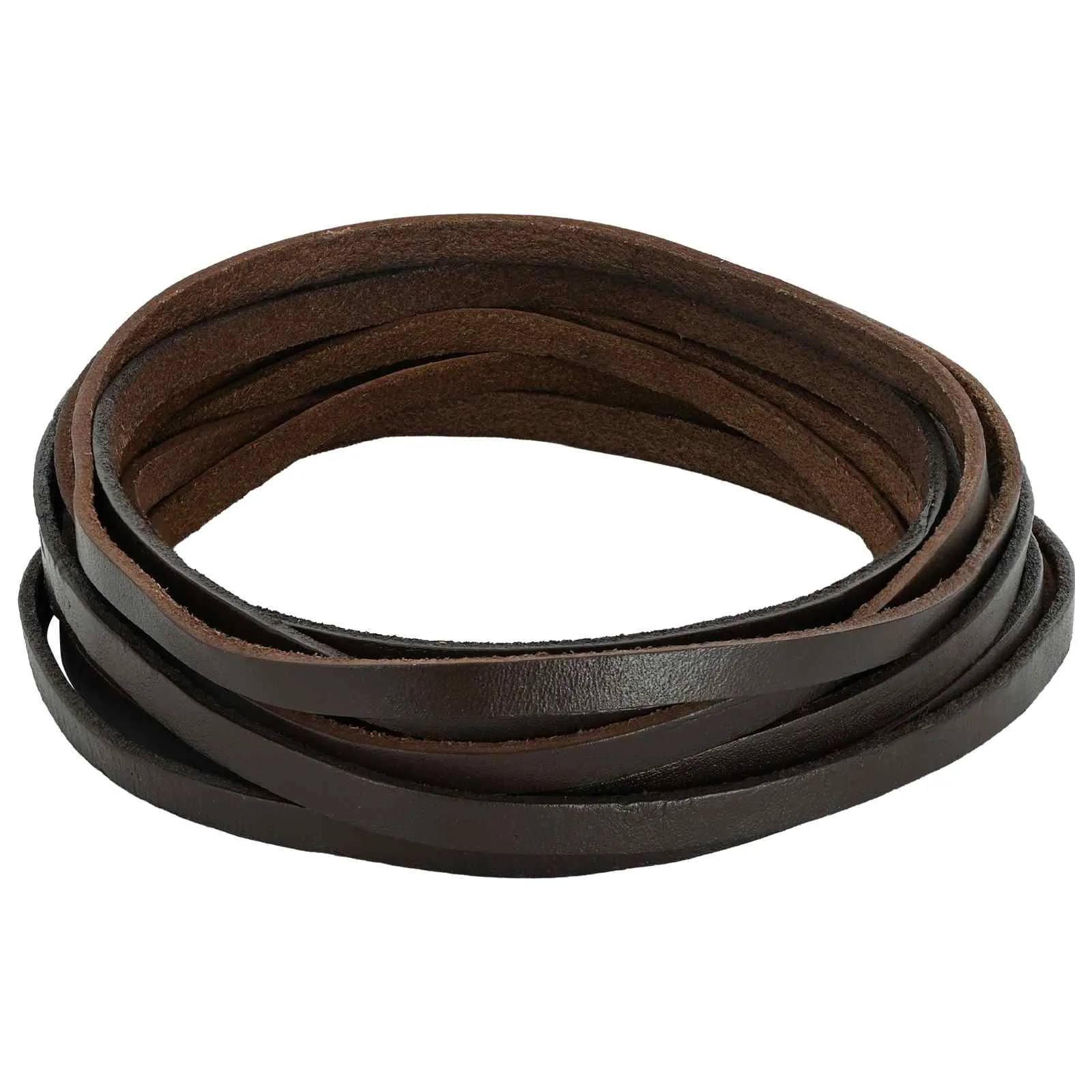 vidaxl kožni remen 1 tamno smeđa 500 x 0,8 cm koža - slika 1